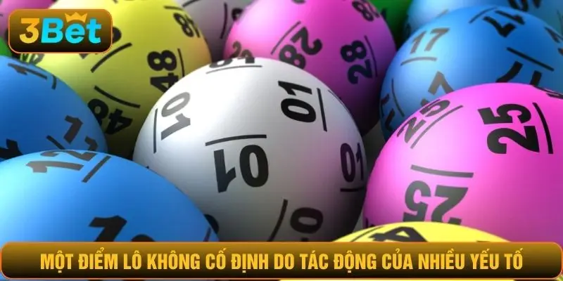 Một điểm lô không cố định do tác động của nhiều yếu tố