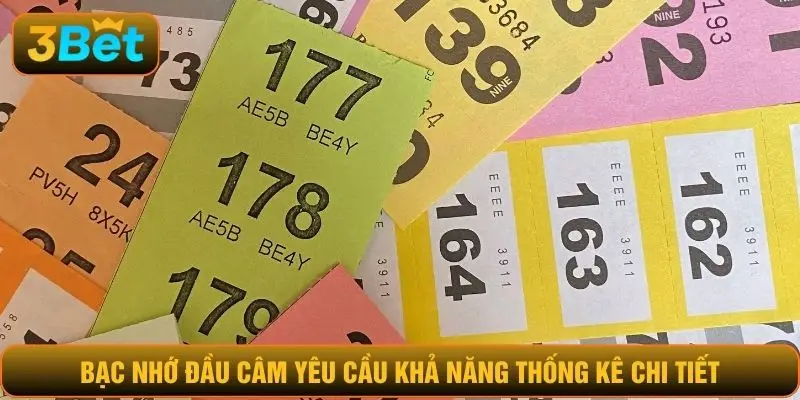 Bạc nhớ đầu câm yêu cầu khả năng thống kê chi tiết