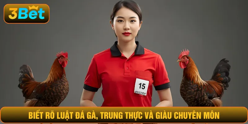 Biết rõ luật đá gà, trung thực và giàu chuyên môn