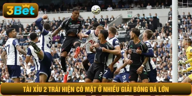 Tài xỉu 2 trái hiện có mặt ở nhiều giải bóng đá lớn